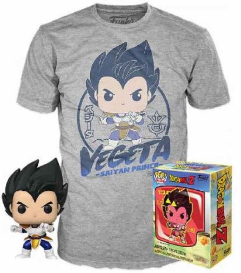 FUNKO ACTION FIGURES FUNKO POP & TEE DBZ: VEGETA TG.L FUNKO ACTION FIGURES FUNKO POP & TEE DBZ: VEGETA TG.L